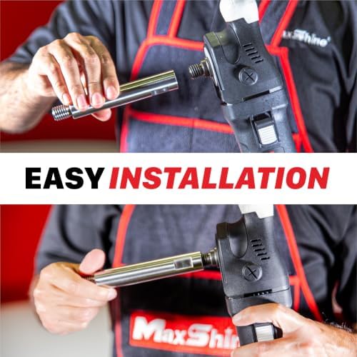 Maxshine Universal Stainless Steel Extension Shaft Set & 2" Polishing Kit – 2”, 3” & 5” Polisher Extenders for 5/8” Backing Plates – 8-Piece Rotary Polisher Accessory for Car Polishing & Detailing