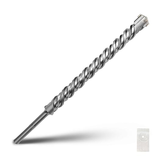 1-9/16 x 21 inch SDS Max Rotary Hammer Drill Bit, 40x540mm Carbide Tip Masonry Drill Bit,Concrete Drill Bit for Masonry, Brick, Stone, Concrete (Length :540mm / 21 inch, 40mm (1-9/16 in) Diameter)