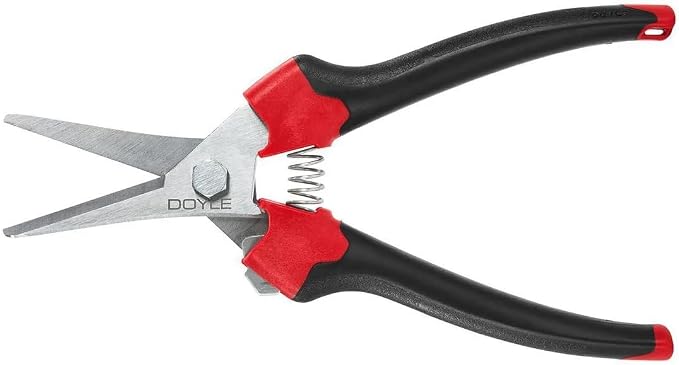 Micro Tip Pruning Shears 7.5 Inch, Precision Garden Snips for Trimming Plants, Flowers, Herbs, Ergonomic Grip