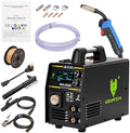 200A Aluminum MIG Welder 110V/220V, Flux MIG/MIG/Single Pulse MIG/Stick/Lift TIG 5 In 1 MIG Welding Machine With LED Display, Heavy Duty Flux Cored MIG Welder For Indoor Outdoor