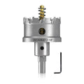 DECKRKAT 2-1/8" TCT Hole Saws for Hard Metal, Heavy Duty 54mm Tungsten Carbide Tipped Hole Cutters Set with Spring-Loaded Pilot Drill Bits for Stainless Steel, Metal, Iron, and Plastic.