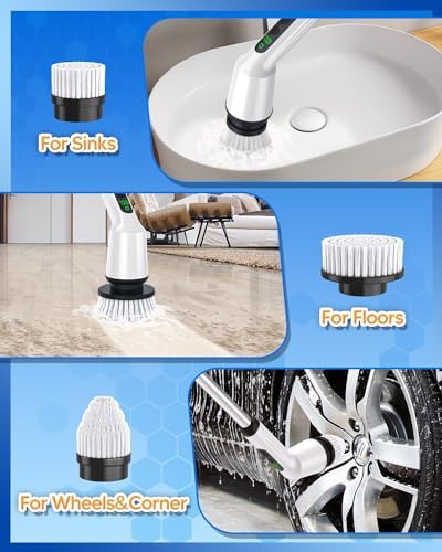 Electric Spin Scrubber (White)