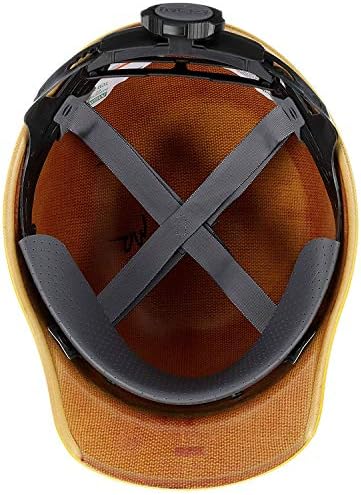 MSA Skullgard Cap Style Safety Hard Hat with Suspension - Non-Slotted Cap, Made of Phenolic Resin, Radiant Heat Loads up to 350F | Fas-Trac III Ratchet Suspension