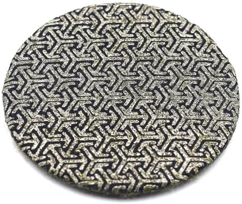 Electroplated Diamond Sanding Paper Sheet Pad,400Grit 2inch 50mm Grinding Sandpaper Pad Hook and Loop Backing for Metal Glass Porcelain Ceramic Hand Polishing & Trimming (1 Piece)