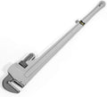 Stark USA 48" Aluminum Straight Pipe Wrench Ideal for 4-inch Pipe Adjustable Plumbing Pipe Wrench Pliers Tool Straight Handle Plumbing Wrenches Adjustable Cr-Mo Jaw Opening Heavy Duty