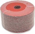 Benchmark Abrasives 4 1/2 Inch Sanding Discs Ceramic Resin Fiber Grinding Disc for Grinding, Stripping on Wood, Fiberglass, Metal, 7/8" Arbor Angle Grinder Sanding Disc, 25 Pack - 60 Grit