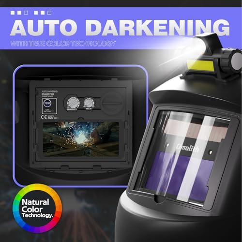 Auto-Darkening Welding Helmet, True Color, Shade 4/9-13