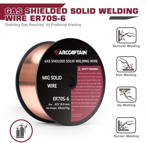 ARCCAPTAIN MIG Welding Wire ER70S-6 .035" 2LB x 1