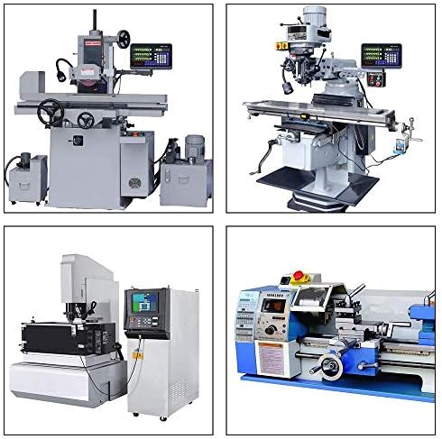 TOAUTO Digital Readout 2 Axis 3 Axis DRO Display Linear Scale 100~1000mm Precision 5um for Bridgeport/Knee Milling Lathe EDM Mill Machine (DRO-3Axis)