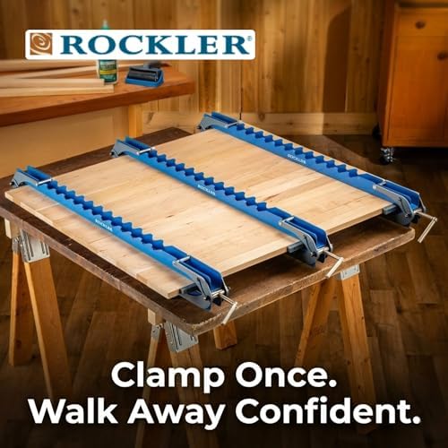 Rockler Deluxe Parallel Panel Clamps with Scissor Couplers for Panels