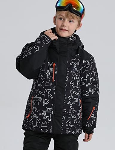 PHIBEE Big Boy's Waterproof Breathable Snowboard Ski Jacket