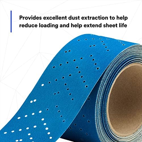 3M Hookit Blue Abrasive Sheet Roll, 36191, 180, 2.75 in x 13 yd