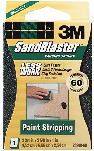 3M 20909-60 60 Grit Sandblaster™ Paint Stripping Sanding Sponge Block