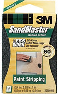 3M 20909-60 60 Grit SandBlaster Paint Stripping Sanding Sponge Block