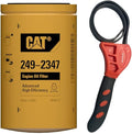 Caterpillar 249-2347 Engine Oil Filter Advanced High Efficiency w/IHD Strap Wrench Bundle (1)