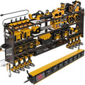 XLarge 64''W Power Tool Organizer Wall Mount, Charging Station, 4-Tier