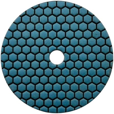 7" Dry Stone & Concrete Polishing Pad, 1.5mm Segment Height, 50 Grit