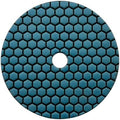 7" Dry Stone & Concrete Polishing Pad, 1.5mm Segment Height, 50 Grit