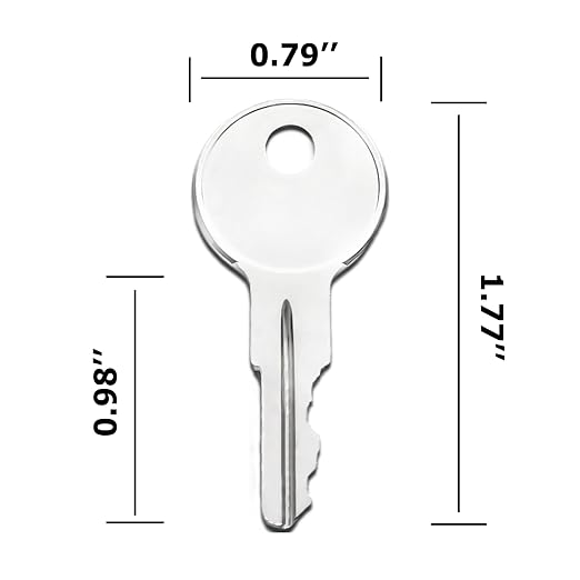 10PCS Equipment Keys CH510, Fit Some Truck Boxes and toolboxes from Delta, Brute Boxes, Better Built, DeeZee, Lund, Tractor Supply, Craftsman, Owens Products, UWS, Northern Tool