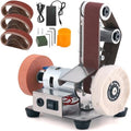 Mini Belt Sander for Knife Making, 3 IN 1 Electric Power Bench Belt Sanders
