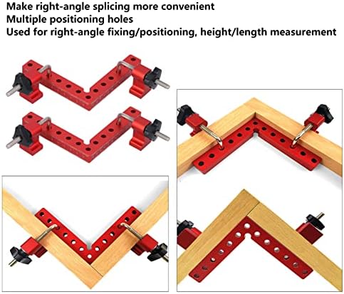 Woodworking, 90° Positioning Square, Durable Device for Accurate Right Angle Measurement for Boxes, Photo Frame, Aluminium Alloy (140 mm)
