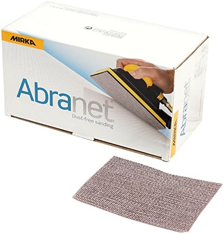 Mirka 9A-129-320 3 x 4-Inch 320 Grit Mesh Abrasive Dust Free Sanding Sheets, Box of 50 Sheets
