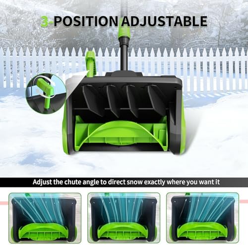 Cordless Snow Shovel, Electric Snow Shovel with Battery and Charger