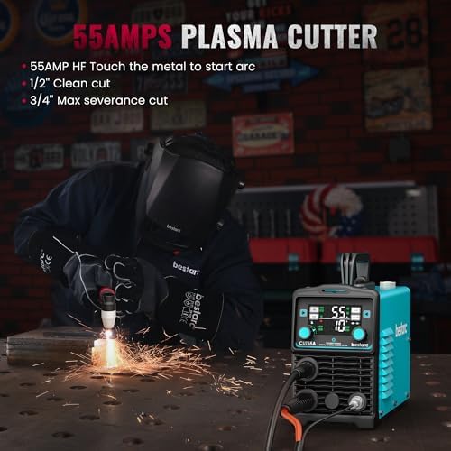 Bestarc Plasma Cutter, [Large LED Display] 55A Plasma Cutter Machine