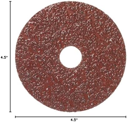 Mercer Industries 301016-4-1/2" x 7/8" Aluminum Oxide Resin Fiber Discs, 16 Grit (25 pack)
