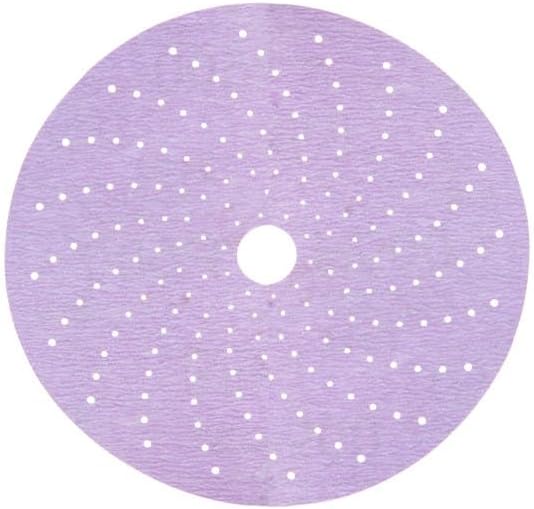 3M Cubitron II Hookit Clean Sanding Abrasive Disc 31372, 6 in, 220+ Grade, Pack of 50 Discs, Virtually Dust-Free, High Performance, Long Lasting, Multi-Hole Pattern, Feather Edging, Stock Removal