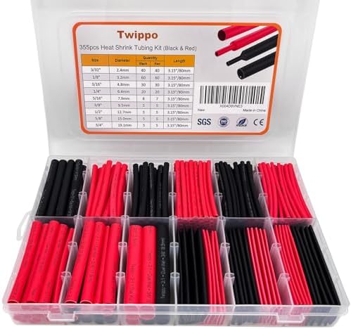 Heat Shrink Tubing Kit 355pcs Shrink Wrap Tube Electrical Wire Connectors