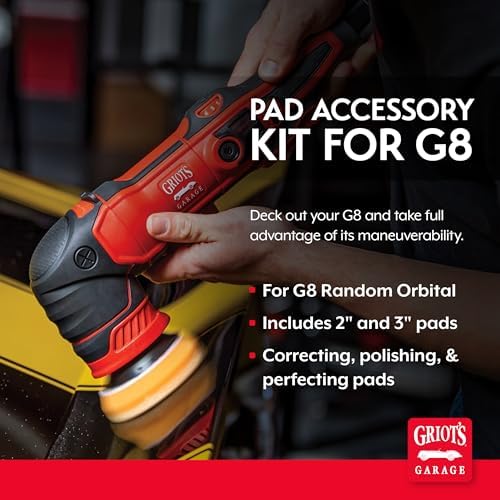 Griot's Garage 2” & 3” Pad Kit for G8 Random Orbital Polisher, 11640