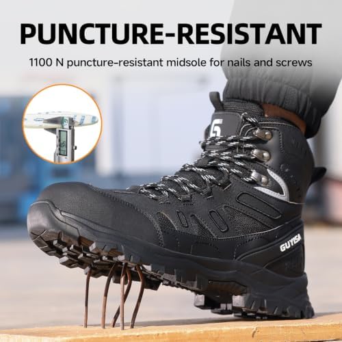 Steel Toe Boots for Men Work Indestructible Safety Boots