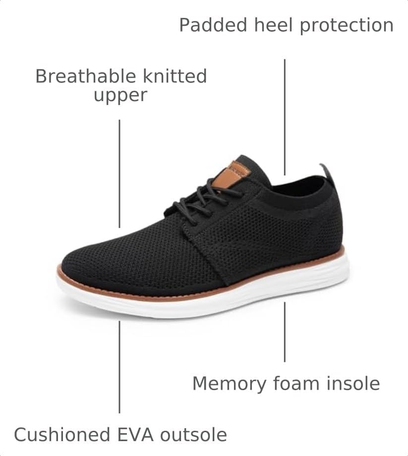 Bruno Marc Men's KnitFlex Breeze Casual Dress Sneakers