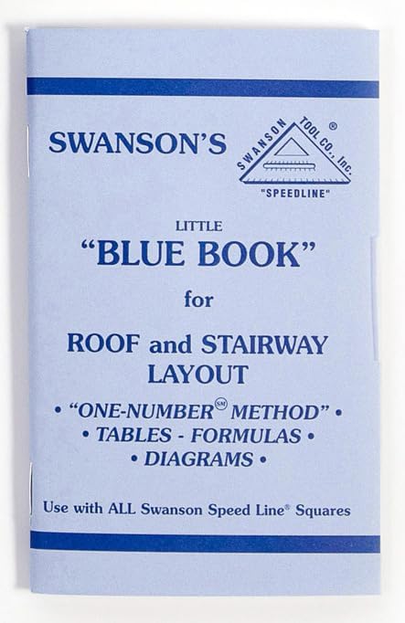 Swanson Tool Co., Inc Swanson T0108 Big 12 Speed Square Layout Tool with Blue Book, Plain gradations, 12-Inch
