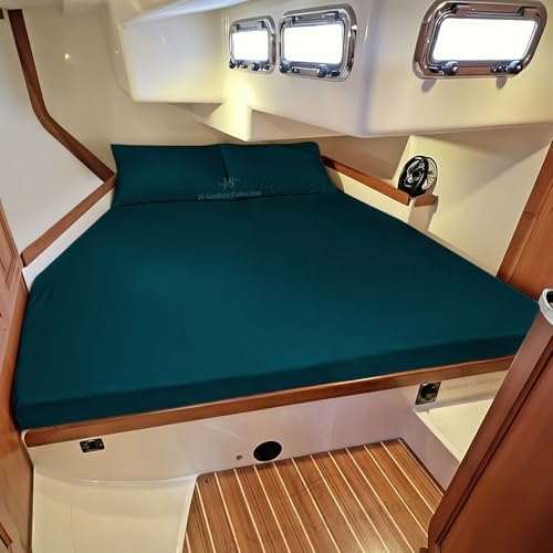 JS Sanders Collection 4PC Boat Sheet Set Universal AFT Berth, Teal