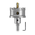 DECKRKAT 2-3/8" TCT Hole Saws for Hard Metal, Heavy Duty 60mm Tungsten Carbide Tipped Hole Cutters Set with Spring-Loaded Pilot Drill Bits for Stainless Steel, Metal, Iron, and Plastic.