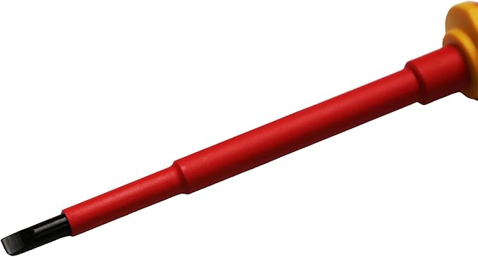 TMAX 1000V VDE Insulated Electrician Magnetic Screwdriver, 5.5mm 7/32" Flat