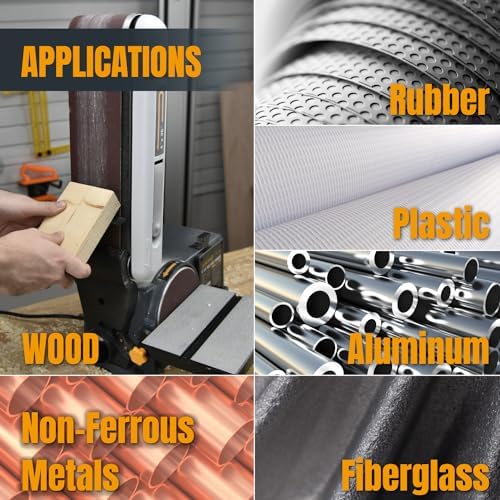 POWERTEC 15PK 4x36 Sanding Belts, 3 Each of 40/80/120/150/240 Grits Aluminum Oxide, 4 x 36 Inch Sanding Belts for Benchtop Belt and Disc Sander, Belt Sandpaper for Woodworking, Metalworking (11011-5)