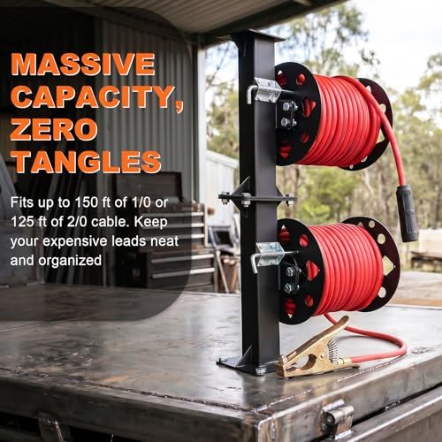 2-in-1 Modular Welding Lead Reels, 0.16 in Steel