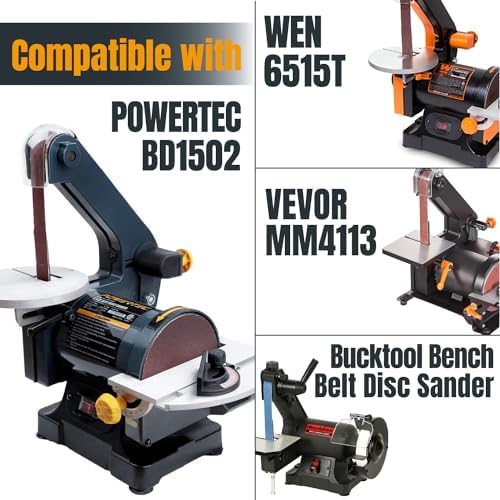 POWERTEC 1x30 Sanding Belts, 30PK, 10 Each of 120/240/400 Grits, 1 x 30 Inch Aluminum Oxide Sanding Belts for Belt Grinder, Belt and Disc Sander, Knife Sharpening, Woodworking (11127-6)