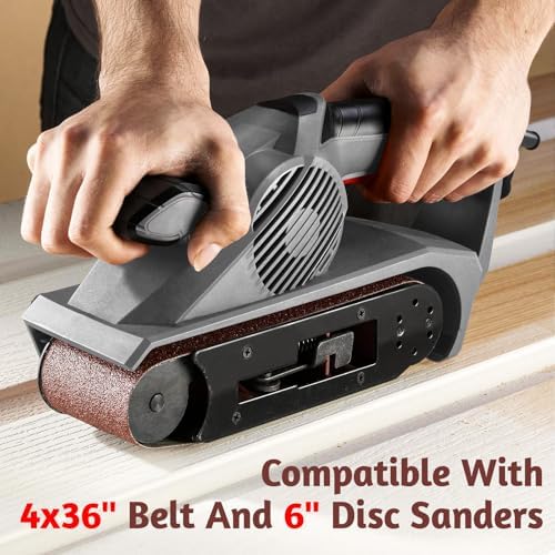 SHENLIU 22 Pieces Sanding Belts and Sanding Discs Set, 4 x 36 Inch Belts