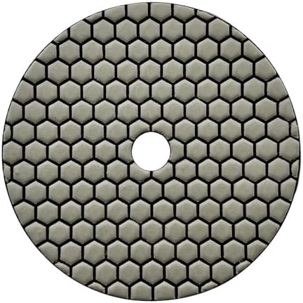 7" Dry Stone & Concrete Polishing Pad, 1.5mm Segment Height, 1500 Grit