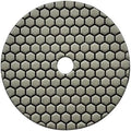7" Dry Stone & Concrete Polishing Pad, 1.5mm Segment Height, 1500 Grit
