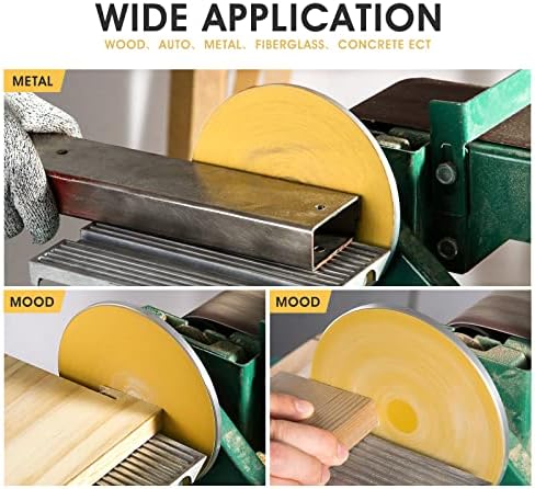 100 PCS 6 Inch PSA Sanding Discs 320 Grit Sticky-Back Sandpaper