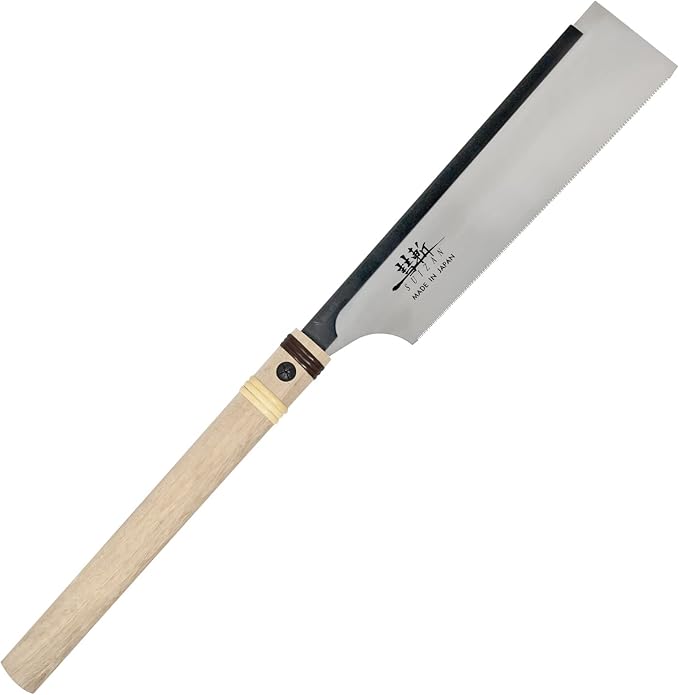 SUIZAN Dozuki Dovetail Saw 9.5" Cross Cut - Japanese Pullsaw Hand Saws | Professional Pull Saw for Woodworking Joinery Tenon Furniture Making DIY Tools Fine Wood Cut Sharp Replaceable Blade