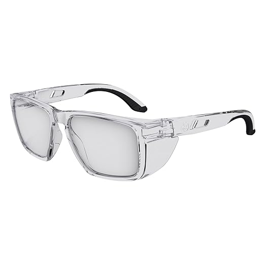 Ergodyne Skullerz SIXTEN Safety Glasses with Side Shields, Anti Fog + Anti Scratch, ANSI z87.1 with Protective Microfiber Bag