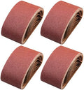 4x24 Inch Sanding Belts for Belt Sander, 5 Each of 40 80 120 240 Grit 20Pcs