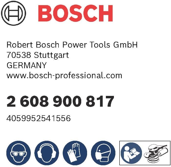 Bosch Professional 5x Expert C470 Sandpaper (Ø 150 mm, Grit 120, Accessories Orbital Sander)