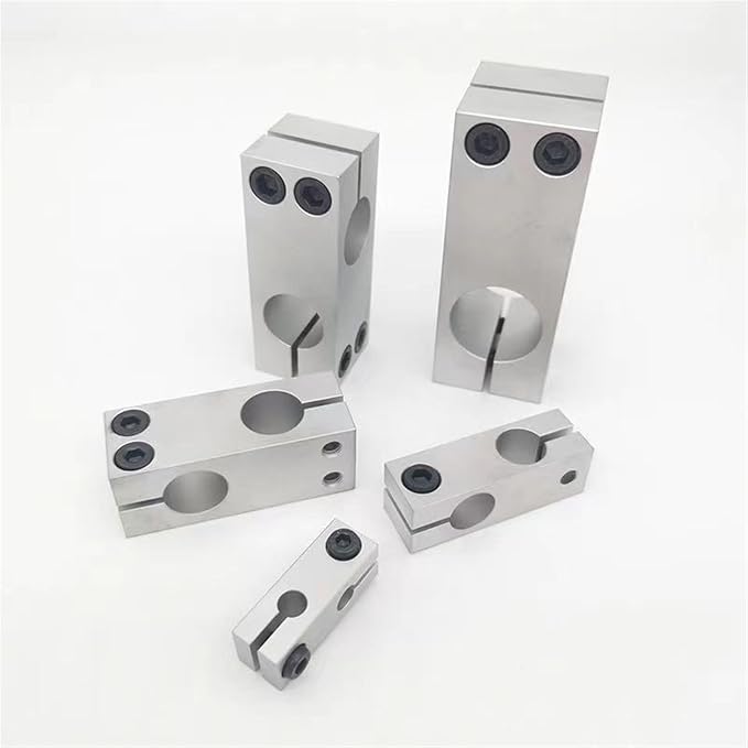 Optical Shaft Cross Clamp Fixed Bracket Parallel and Vertical Connection Locking Aluminum Double Hole Same Diameter Connector (Color : 14mmx14mm)